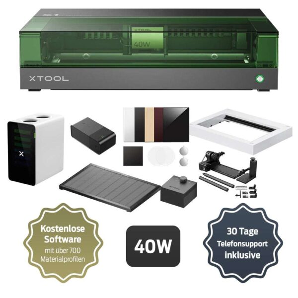 xTool S1 - 40W Deluxe Kit - All In